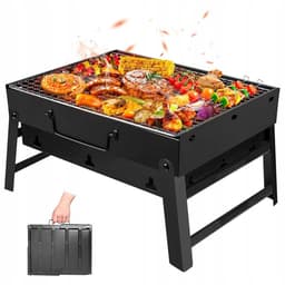 Draagbare Koolgrill in Kofferformaat - Compact en Opvouwbaar — thumbnail 1