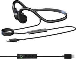 Nieuwe bekabelde headset met botgeleiding zonder oorhaak, high-definition digitale headset Geschikt voor gesprekken op computers, mobiele telefoons en tablets — thumbnail 1