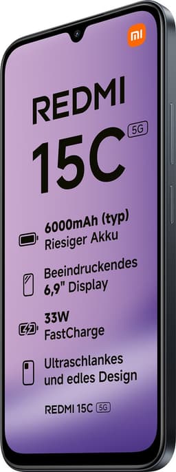 XIAOMI Redmi 15C 5G - 128 GB Zwart — thumbnail 4