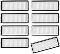 Roborock Qrevo S, Pro, Plus, MaxV, Curv, Edge en QV Serie Filterset (8 Stuks, Plus.Parts® alternatief voor 8.02.0296) — thumbnail 1