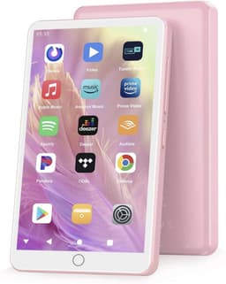 144 GB MP3-speler met wifi bluetooth, 4,02 inch IPS touch-scherm, muziekspeler voor kinderen, Android MP4-speler met Spotify, Audible, Amazon Music, Deezer, Play Store (roze) — thumbnail 1