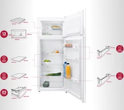 Inventum KV1430W koel-vriescombinatie wit — thumbnail 4