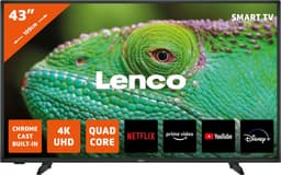 Lenco LED-4353BK - 43" 4K Android Smart TV - Zwart — thumbnail 1