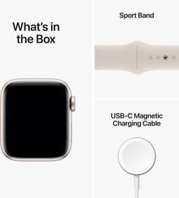 Apple Watch SE 2022 - Smartwatch dames en heren - 40 mm - Sterrenlicht Aluminium — thumbnail 3