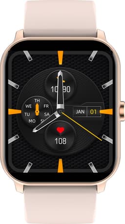 Belesy® KALMIA - Smartwatch Heren – Smartwatch Dames - Horloge – Stappenteller – Calorieën - Hartslag – Sporten - Je eigen foto als wijzerplaat - Kleurenscherm - Full Touch - Splitscreen– Goud – Silicone – Roze - Moederdag — thumbnail 5