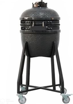 Kamado BBQ 38 cm – Keramische Houtskoolbarbecue – Compacte Tuin Grill — thumbnail 4