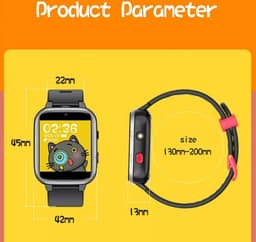 West Watch Kinder Smartwatch WERKT ZONDER APP Cloud (6-10 jaar) - Spelletjes- Stappenteller- Camera - Model River- Zwart — thumbnail 2