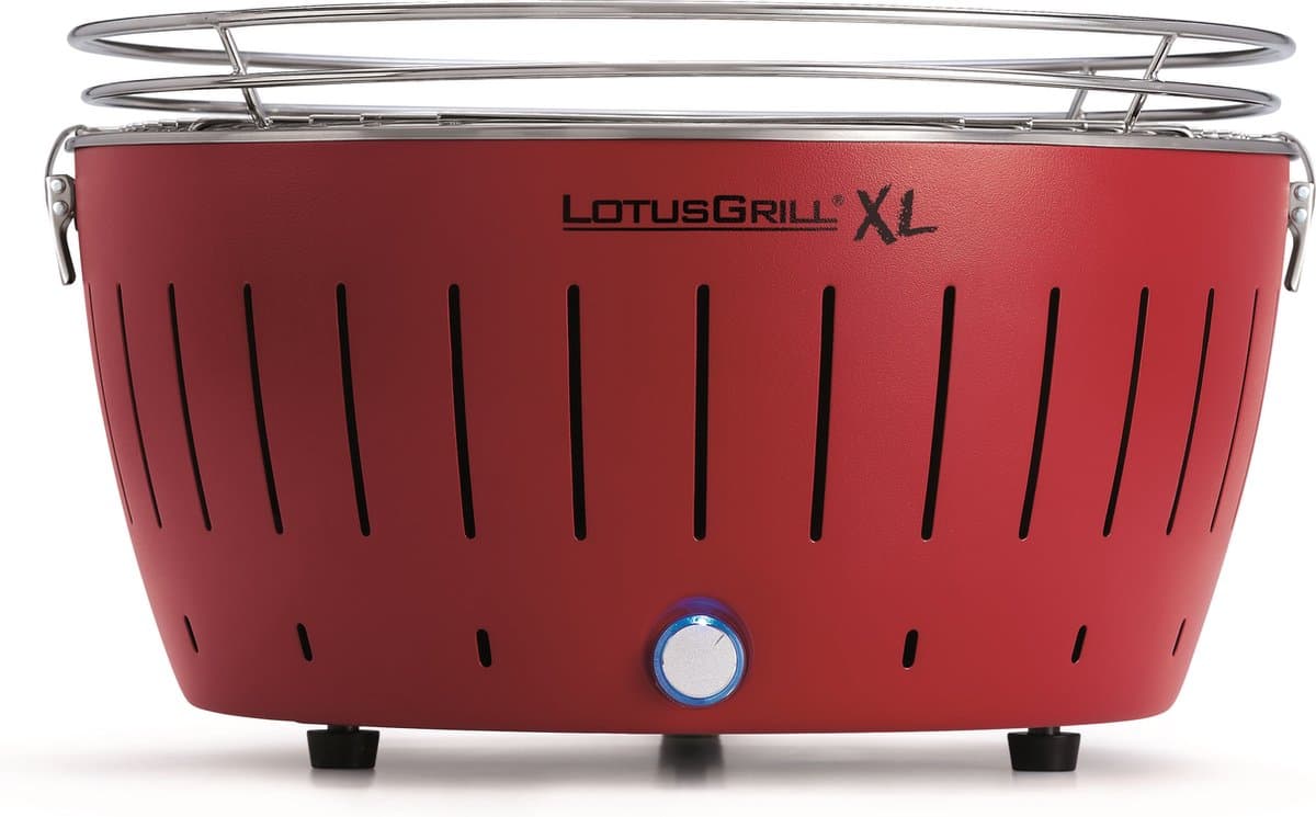 LotusGrill XL Tafelbarbecue - Ø435mm - Rood — afbeelding 1