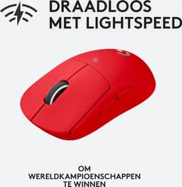Logitech G Pro X SUPERLIGHT - Draadloze Esports Gaming Muis - Rood — thumbnail 4