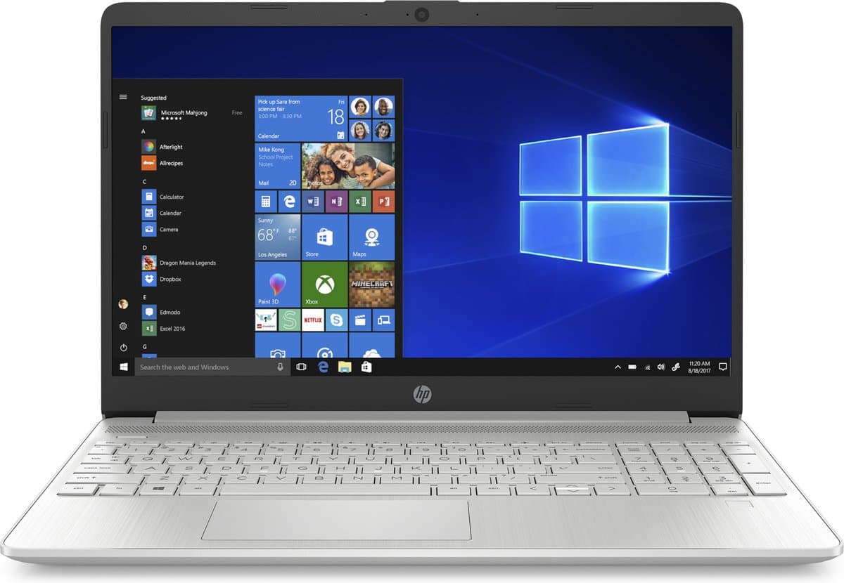 HP 15s-fq2126nd DDR4-SDRAM Notebook 39,6 cm (15.6") 1920 x 1080 Pixels Intel® 11de generatie Core™ i5 8 GB 512 GB SSD Wi-Fi 5 (802.11ac) Windows 10 Home Zilver — afbeelding 1