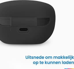 YONO Soft Case geschikt voor Sony WF-1000XM5 - Hoesje met Clip - Zwart — thumbnail 4