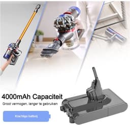 SIDANO® Vervangende Accu - Batterij geschikt voor Dyson V8 - 4000mAh — thumbnail 4