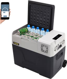 Auto Koelkast Compressor 22,4 x 14,5 x 14,2 inch Auto Koelkast Mini 30L Mini Koelkast met Intelligent Digitaal Paneel en Schokbestendig Geschikt voor veel Plaatsen, Boot, Vrachtwagen, Auto, enz — thumbnail 1