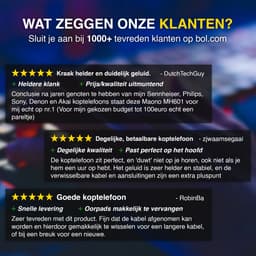 Maono MH601 DJ Koptelefoon met draad - Studio Koptelefoon - Over Ear - Hoofdtelefoon - Zwart — thumbnail 5