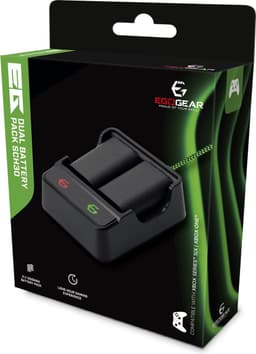 EgoGear - Dubbel Batterij Pakket Zwart - Xbox Accu - Xbox Battery Pack - Geschikt voor Xbox Series S, Xbox Series X en Xbox One — thumbnail 1