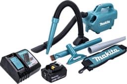 Makita DCL 184 RT1 accustofzuiger 18 V 54 mbar 0,5 l + 1x accu 5,0 Ah + oplader — thumbnail 3