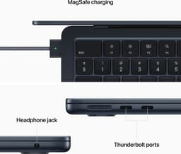 Apple MacBook Air (2022) MLY33N/A - CTO - 13.6 inch - Apple M2 - 256 GB - Middernacht — thumbnail 5