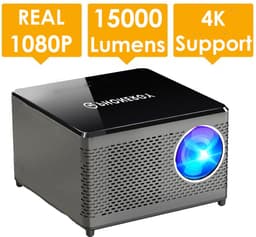 Phonergy Optimo- Beamer- 4K ondersteuning - Projector- 2026 - 15000 Lumen- Wifi- Bluetooth- HDMI- WK 2026 - Zwart — thumbnail 1