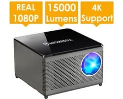 Phonergy Optimo- Beamer- 4K ondersteuning - Projector- 2026 - 15000 Lumen- Wifi- Bluetooth- HDMI- WK 2026 - Zwart