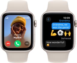 Apple Watch SE 2023 - GPS + Cellular - 44mm Starlight Aluminium Case with Starlight Sport Band - M/L — thumbnail 3