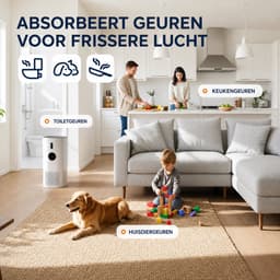 DPLUNIQ Luchtbevochtiger - Luchtreiniger - Air Purifier - HEPA Filter - 2 in 1 - Touch - 35-60 m² - 2,6kg - 23x23x55cm - Wit — thumbnail 5