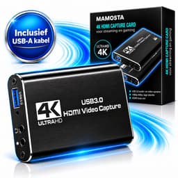 Mamosta® Capture Card 4K HDMI - USB-A 3.0 - Video Game Streamen & Opnemen - Geschikt Voor PC, Mac, PS4, PS5, Nintendo Switch, Xbox & Playstation — thumbnail 1