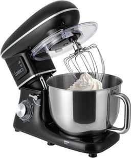 Keukenmachine - Deegmachine Mixer - Bakken en Mixen - Krachtige 1500W motor - 6.5 Liter kom - Zwart — thumbnail 1