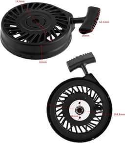 Grasmaaier Starter - Trekstarter Montage - Motor Herstarten - Precisie Ontwerp - Compact Formaat - Zwart — thumbnail 2