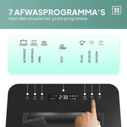 Tafelmodel Vaatwasser 3 Couverts – 7 Programma's – 5L Waterreservoir – 56 dB – Startuitstel – Energieklasse C — thumbnail 2