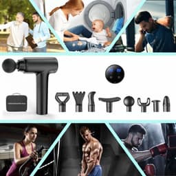 KLS® Massage Gun - Massage Gun Professioneel - Massage Pistool - Zwart - 20cm x 13cm x 8cm — thumbnail 2