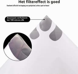 120 stuks wegwerppapieren conische lakfilters - 100 netfilters voor autolak — thumbnail 3