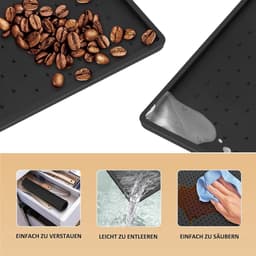 48 x 30 cm, zwart, siliconen, antislip, droogmat voor koffiemachine — thumbnail 5
