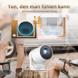 Beamer 1280 X 720 LED Draagbaar - WiFi 6 Bluetooth Android 11 - 4K Ondersteuning 5W Luidspreker - Voor Thuisbioscoop Gaming Zakelijk — thumbnail 3