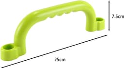 1 paar klimrekken voor de kinderkamer, jungle gym accessoires voor boomhut, speelkamer, schuur of stapelbed (groen) — thumbnail 3