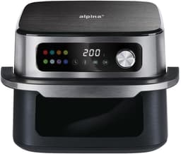 alpina Air Fryer XXL 10L - Heteluchtfriteuse - 1700W - 8 Programma's - Digitaal Display - Geschikt voor 1500 Gram Friet - Uitschuiflade - 40x28,5x41,9cm - Zwart — thumbnail 1