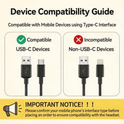 Retro Telefoonhoorn - USB-C Bedrade Handset met Microfoon - Geschikt voor iPhone & Android met USB-C - Vintage Telefoonhoorn voor Bellen, Videogesprekken & Vergaderingen - 2 Stuks - Rood & Zwart — thumbnail 3