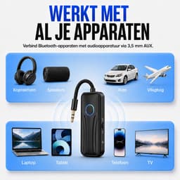 Rolio Bluetooth Receiver - BT 6.0 - 3.5mm AUX - Bluetooth Adapter - Bluetooth Auto via AUX - Aux Bluetooth - Handsfree — thumbnail 3