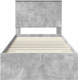 Bedframe met lade grijs beton 90 x 200 cm — thumbnail 4