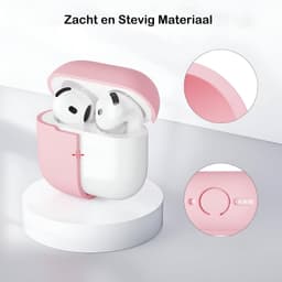 Studio Air Hoesje geschikt voor Airpods 5 - Roze - Schokbestendige Siliconen Case — thumbnail 3