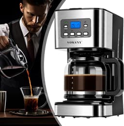 Programmeerbaar Koffiezetapparaat - Filterkoffiezetapparaat Voor Normale En Sterke Koffie - Automatische Uitschakeling & Warmhouden — thumbnail 1