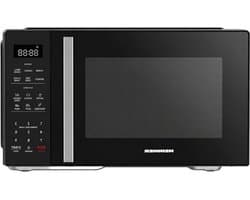 Combimagnetron met grill - Heteluchtoven en airfryer - Snel koken - 4-in-1-functie - 23 liter - Zwart