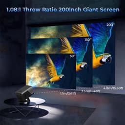 Beamer 2000 ANSI Lumen - Full HD 1080p Resolutie - 120W Vermogen - LCD - Zwart - Home Theater Projector — thumbnail 5