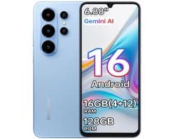 Blackview WAVE 10C Smartphone 16GB(4+12) RAM 128GB ROM Blauw