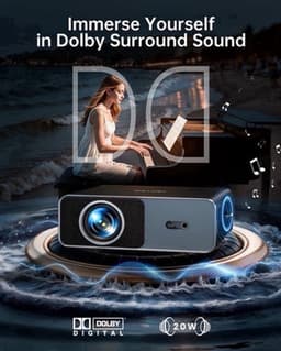 Beamer 1500 ANSI Lumen - Full HD 1080p Resolutie - 75 Watt Vermogen - LCD - Kleur - Home Theater Projector — thumbnail 5