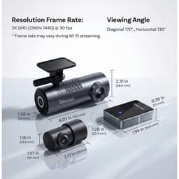 Ottocast OttoSafe Cam CA560– Camera 2K voor/achter en draadloze CarPlay en Android — thumbnail 4