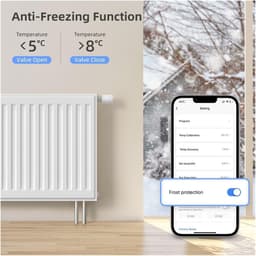 Radiator Actuator - Thermostaat Klep - Verwarming Regelen - App Bediening - 4 Stuks - Wit — thumbnail 5