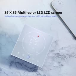 Slimme Thermostaat - Programmeerbare Regelaar - Comfort Verwarmen - Wekelijkse Planning - AC95-240V - Wit — thumbnail 3
