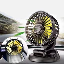 Autoventilator, 360 graden draaibaar, 12 V sigarettenaansteker, autokoelventilator voor dashboard, mini-tafelventilator, ventilator, zuignap, kleine ventilator voor vrachtwagen, SUV — thumbnail 5