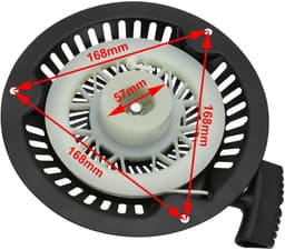 Dailygoods - Grasmaaier Terugslag Starter - Vervangingsdeel - Handmatig - Compatibel met Webb WER46SP - Duurzaam ontwerp - Geschikt voor grasmaaiers — thumbnail 2