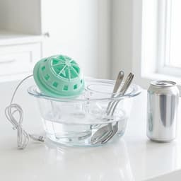 Ultrasone Mini Vaatwasser - Groentewasmachine Reiniger - Keuken Reinigen - Ultrasoon Turbo Reiniging - 11.6 x 11.6 x 10 cm — thumbnail 4